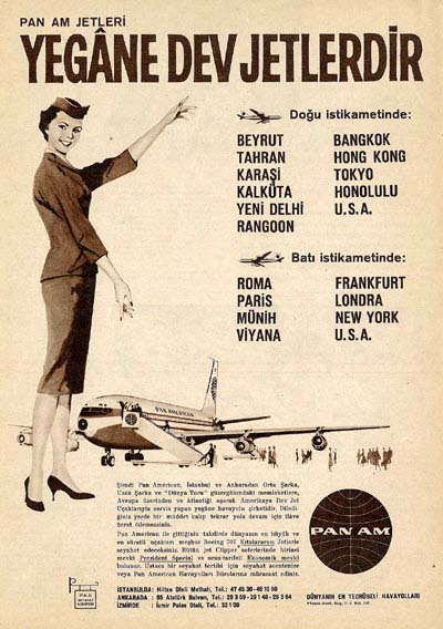 1960 A Pan Am Turkish language ad.